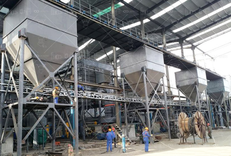 Procesamiento de fertilizantes mediante 3 conjuntos de molinos MTW175, 27 TPH.
